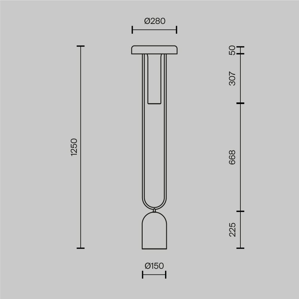 Напольный торшер светодионый Ikebana 3000К 24Вт в Ижевске