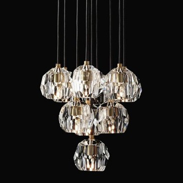 Люстра Boule De Cristal Round Cluster Chandelier 10  Латунь в Ижевске | Loft Concept 