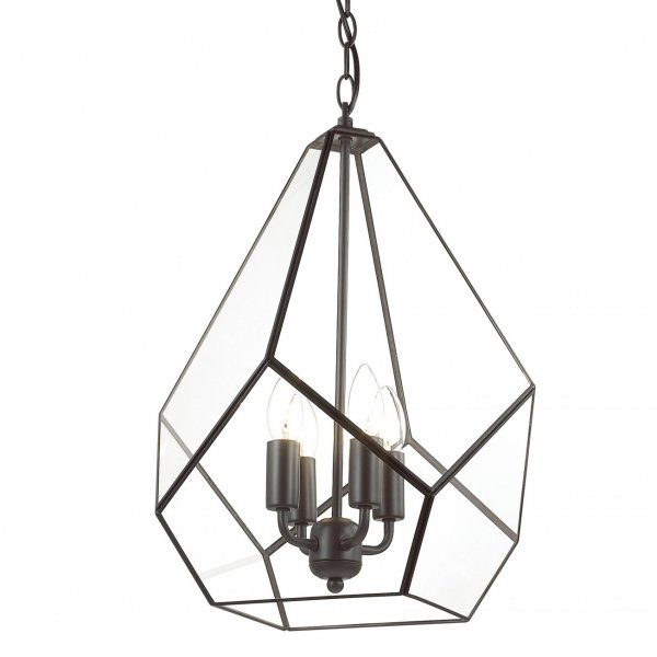 Люстра Geometry Glass Light Pendant Transparent 4 Прозрачный в Ижевске | Loft Concept 