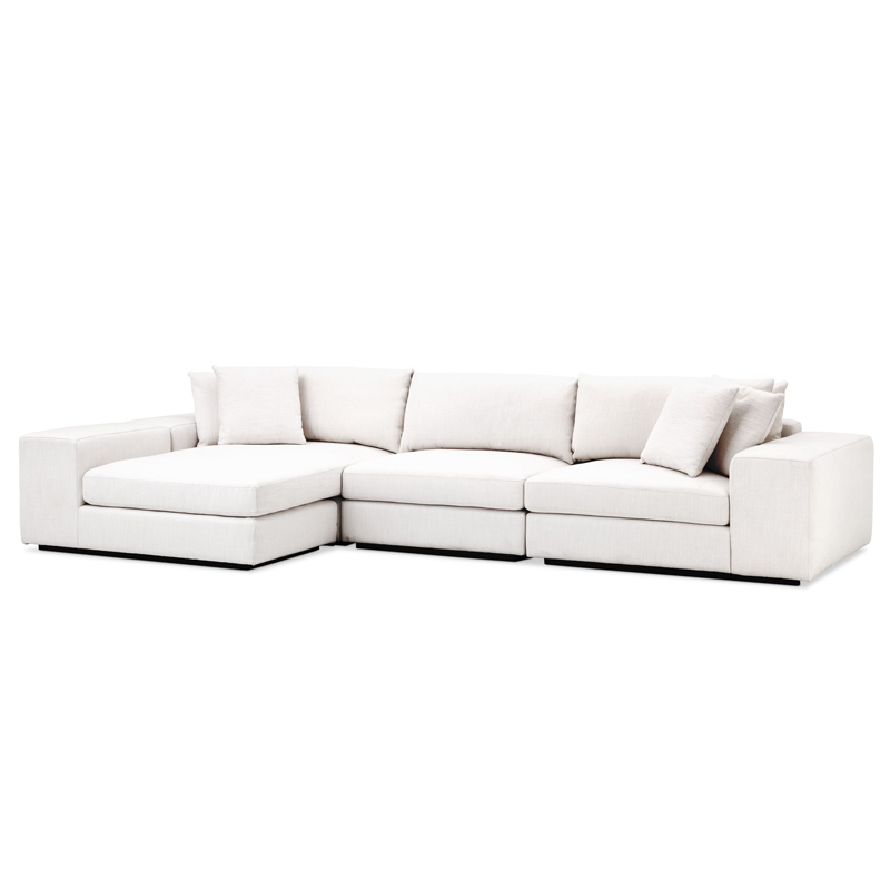 Диван Eichholtz Sofa Vista Grande Lounge white Белый Черный в Ижевске | Loft Concept 