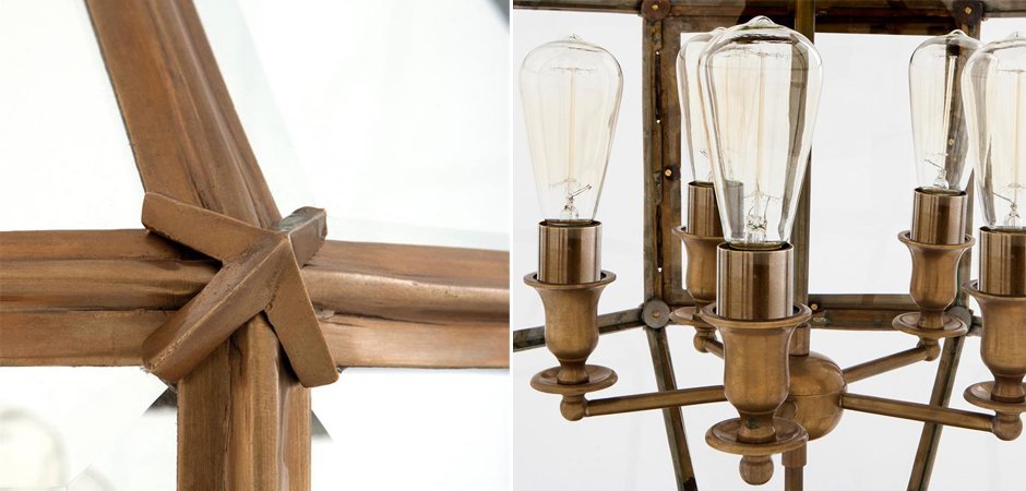 Люстра Lantern Owen Brass L - Loft-Concept в Ижевске