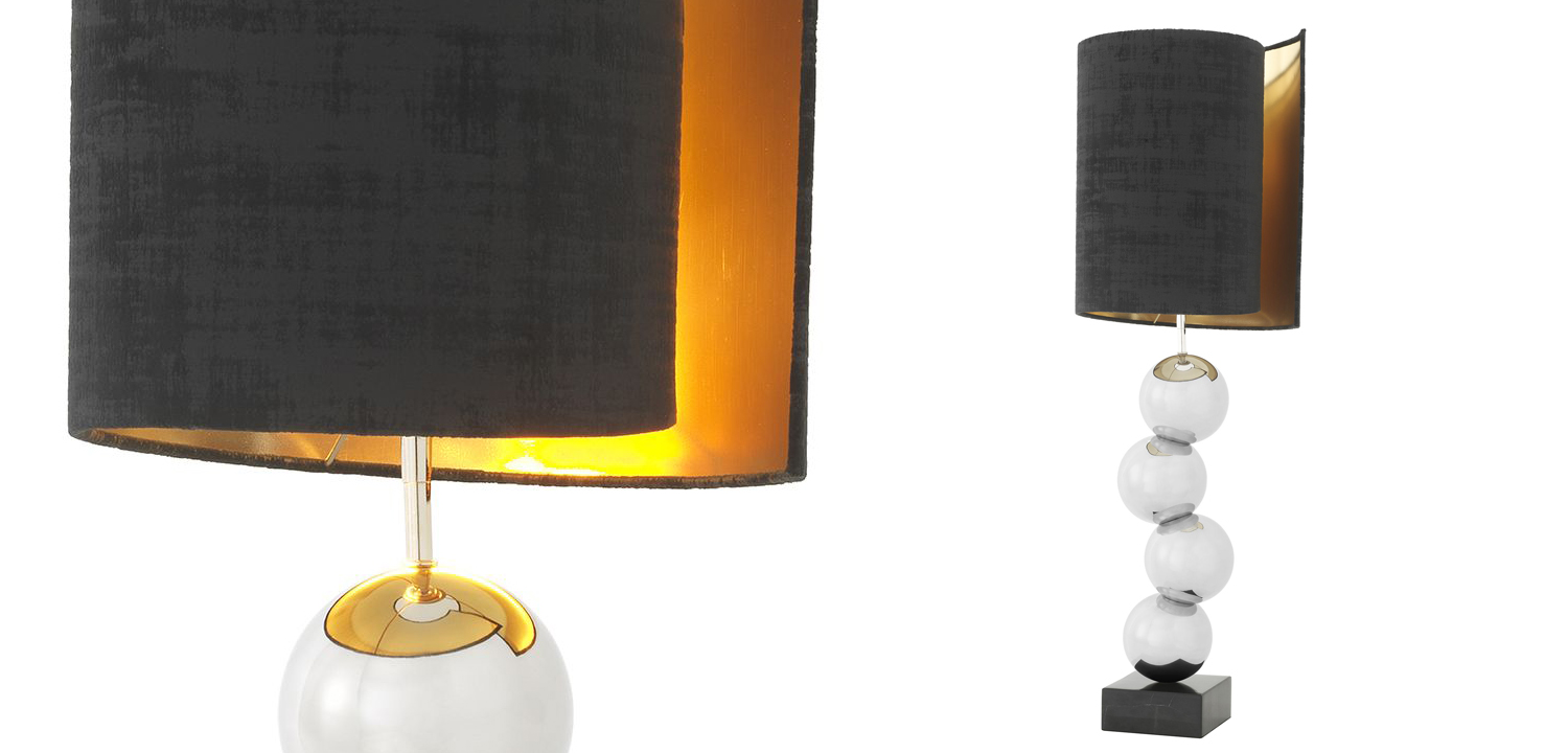 Настольная лампа Eichholtz Table Lamp Aerion Nickel - фото