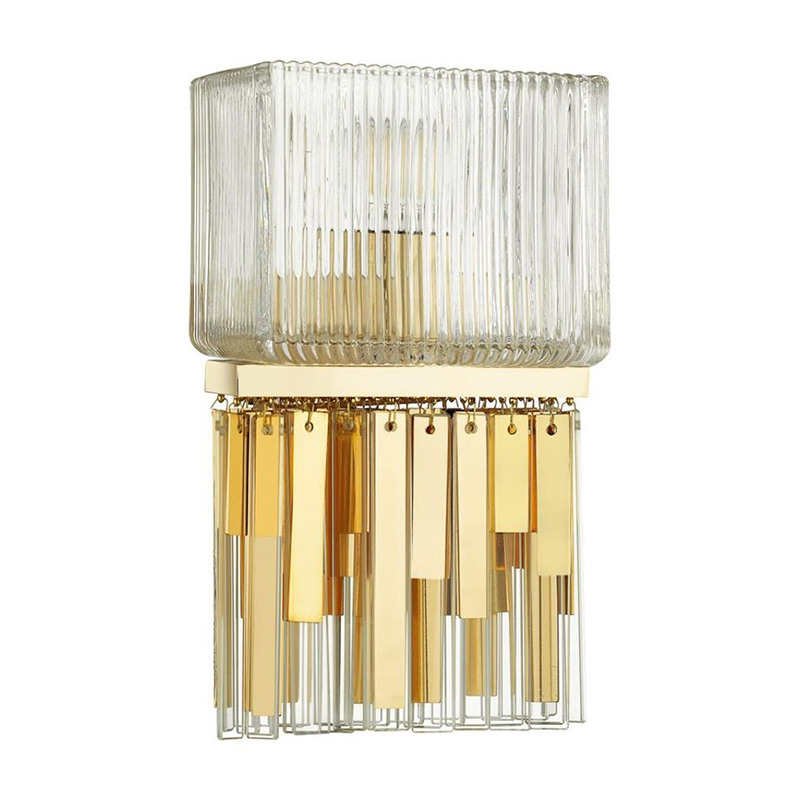 Бра Madelen Gold Wall Lamp Глянцевое золото Прозрачный (Transparent) в Ижевске | Loft Concept 