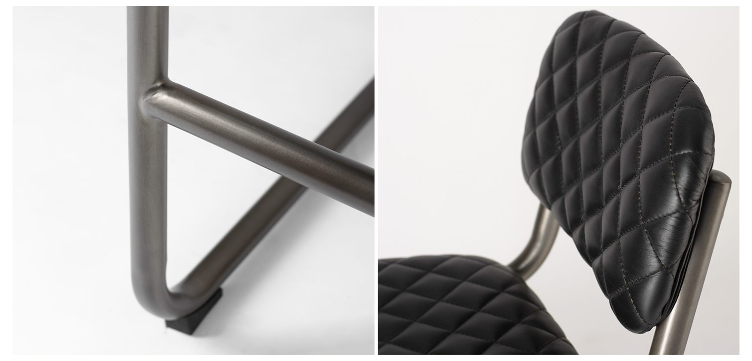 Барный стул Lavor Bar stool leather - фото №1