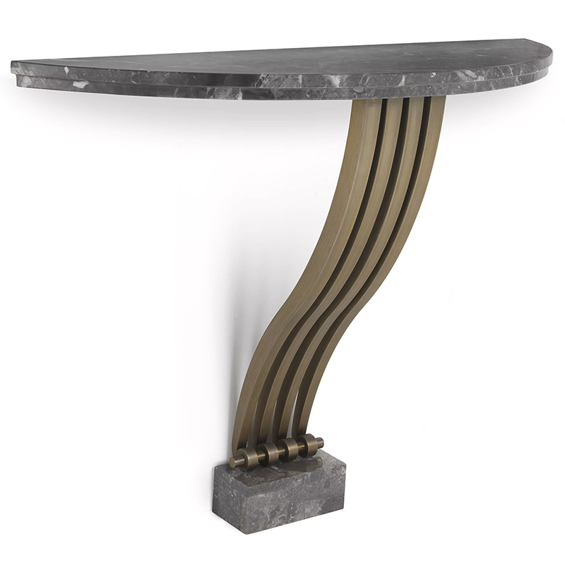 Консоль Eichholtz Console Table Renaissance Brass Серый Латунь в Ижевске | Loft Concept 