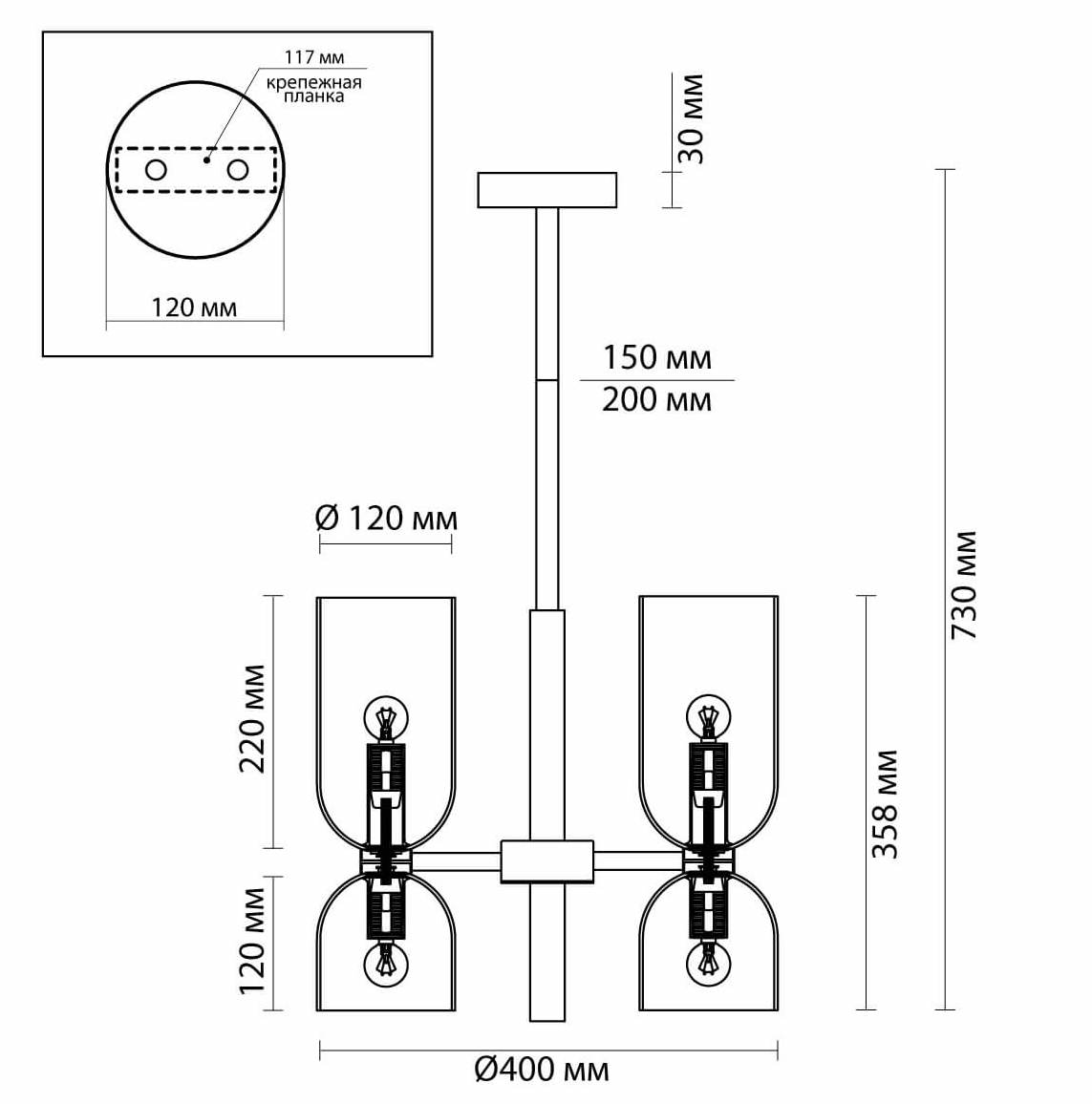 Люстра Lightmaker Studio Edie Chandelier 3 в Ижевске