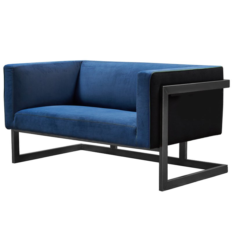 Диван Cube Blue Loveseat Sofa Синий в Ижевске | Loft Concept 