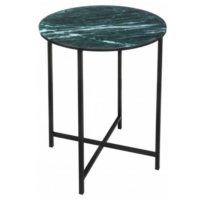 Приставной стол Zermatt Side Table round malachite Малахит в Ижевске | Loft Concept 