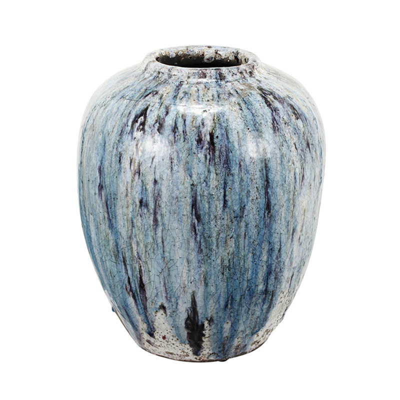 Ваза Terracotta Vase blue-white Белый Голубой в Ижевске | Loft Concept 