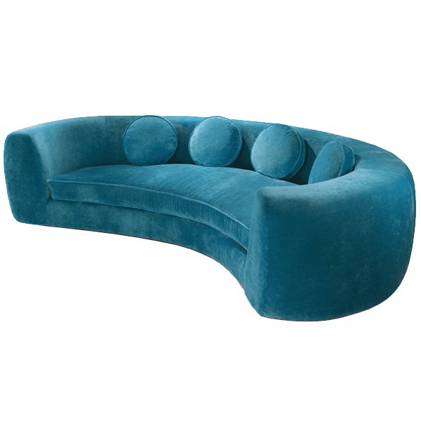 Диван India Mahdavi JELLY PEA Sofa Бирюзовый Желтый Синий Серый в Ижевске | Loft Concept 