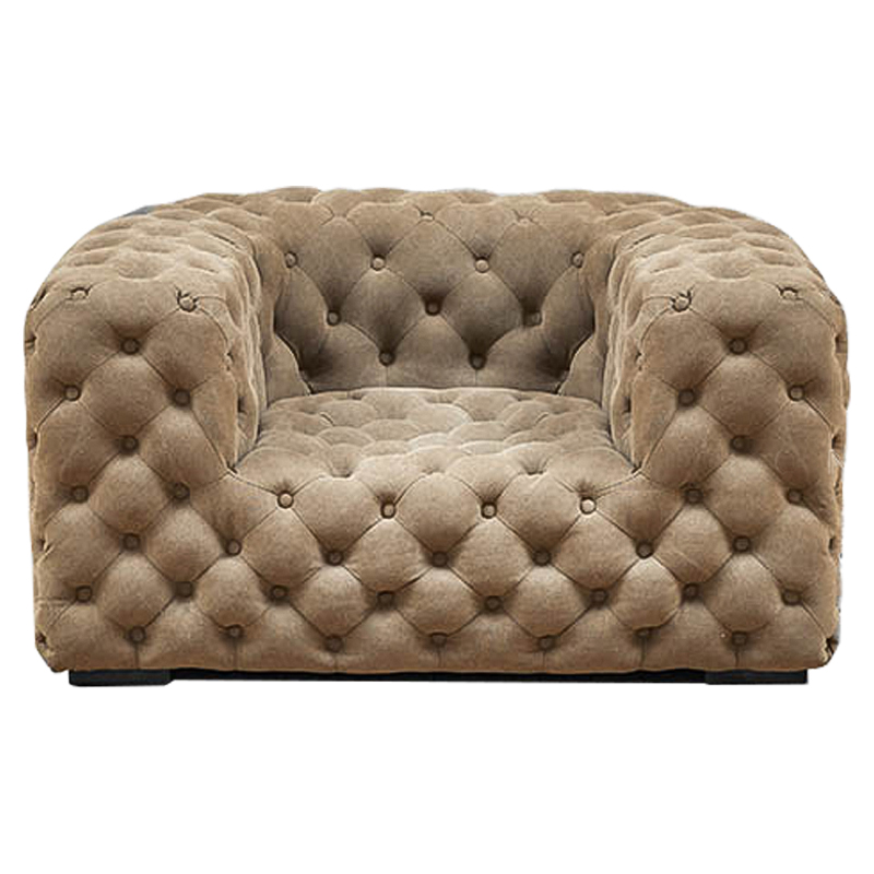 Кресло Soho Tufted Beige Armchair Бежевый в Ижевске | Loft Concept 