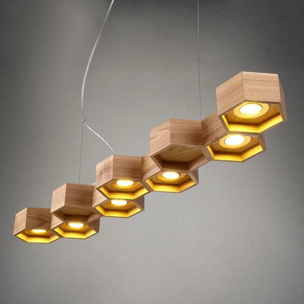 Люстра Honeycomb 7 Loft Wooden Ecolight  в Ижевске | Loft Concept 