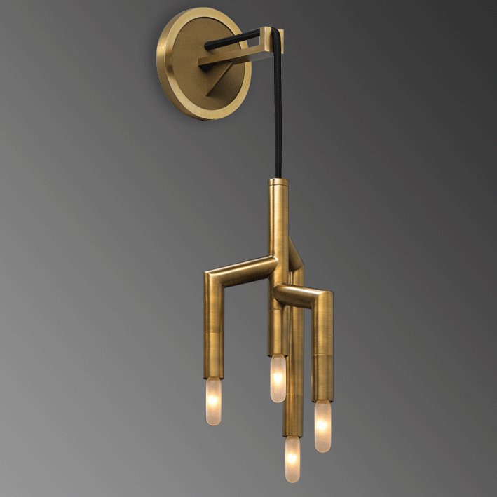 Бра Jonathan Browning - RAMEAU Wall Lamp Латунь в Ижевске | Loft Concept 