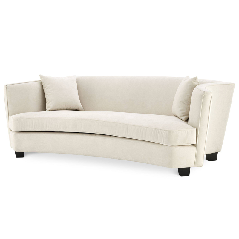 Диван Eichholtz Sofa Jiulietta 3 ivory ( слоновая кость ) Черный в Ижевске | Loft Concept 