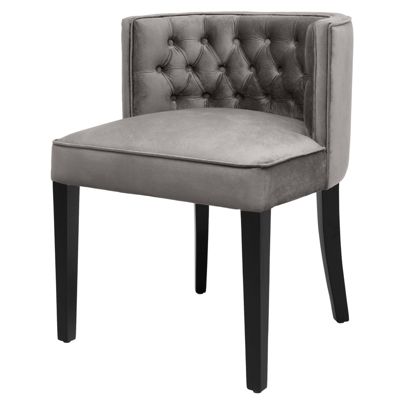 Стул Eichholtz Dining Chair Dearborn grey Серый Черный в Ижевске | Loft Concept 