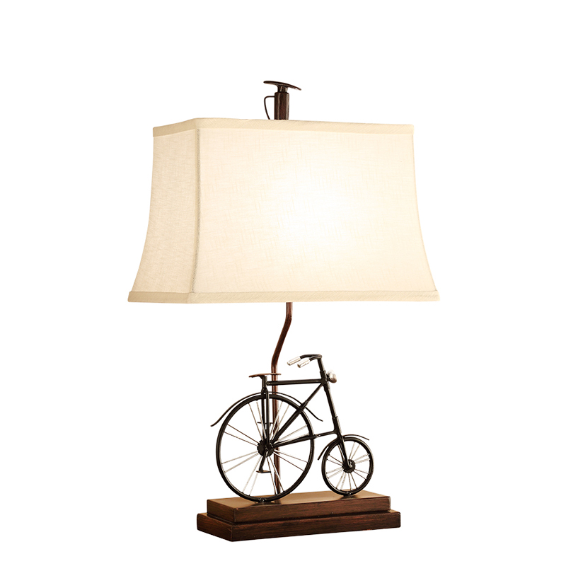 Настольная лампа Bike Table Lamp Черный Белый Коричневый в Ижевске | Loft Concept 