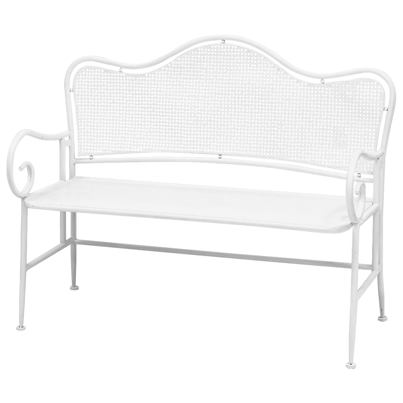 Скамья белая в стиле прованс Miah Bench White Белый в Ижевске | Loft Concept 