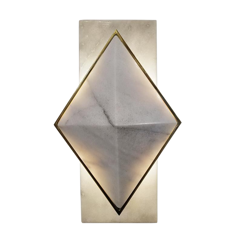 Бра Marble Diamond WALL LAMP Латунь Серый в Ижевске | Loft Concept 