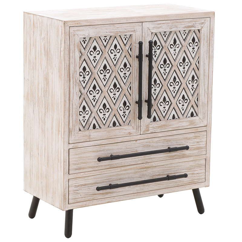 Комод Jerrick Provence Chest of Drawers Черный Бежево-серый в Ижевске | Loft Concept 