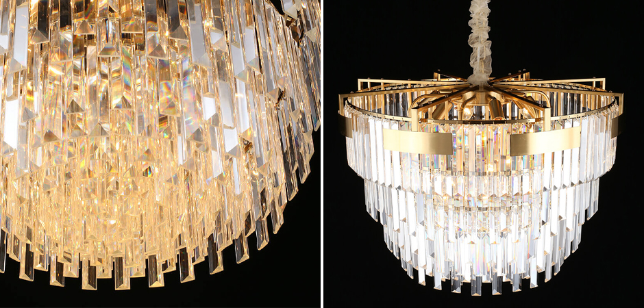 Хрустальная Люстра Harmonica Латунь - фото №1