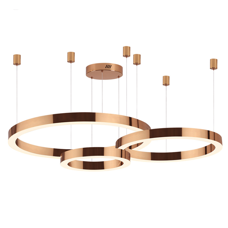 Люстра 3 Bronze Ring Horizontal Бронза в Ижевске | Loft Concept 