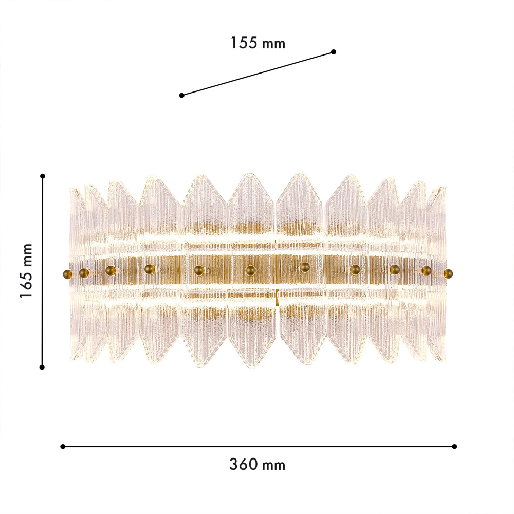 Бра с декоративными элементами в виде лепестков Round Light Flashing в Ижевске