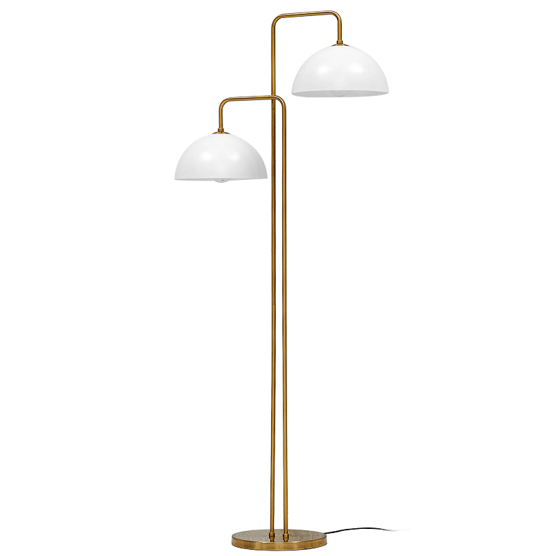 Торшер Haworth Floor Lamp Золотой Белый в Ижевске | Loft Concept 