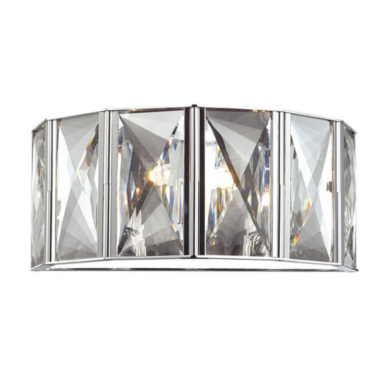 Бра Tiers Crystal Light Chrome Хром Прозрачный (Transparent) в Ижевске | Loft Concept 