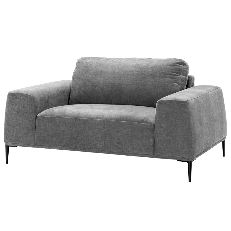 Кресло Eichholtz Loveseat Montado grey Серый Черный в Ижевске | Loft Concept 