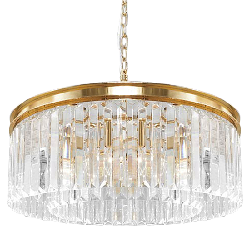 Люстра RH Odeon Chandelier Gold 65 Прозрачное Стекло Золотой в Ижевске | Loft Concept 