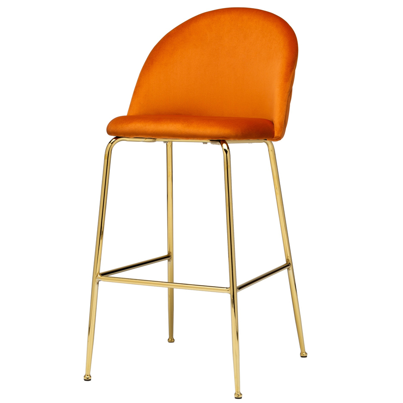 Барный стул Vendramin Bar Stool terracotta Терракотовый Глянцевое золото в Ижевске | Loft Concept 