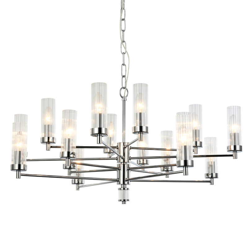 Люстра Jeanette Chandelier Chromium 85 Хром Прозрачный в Ижевске | Loft Concept 