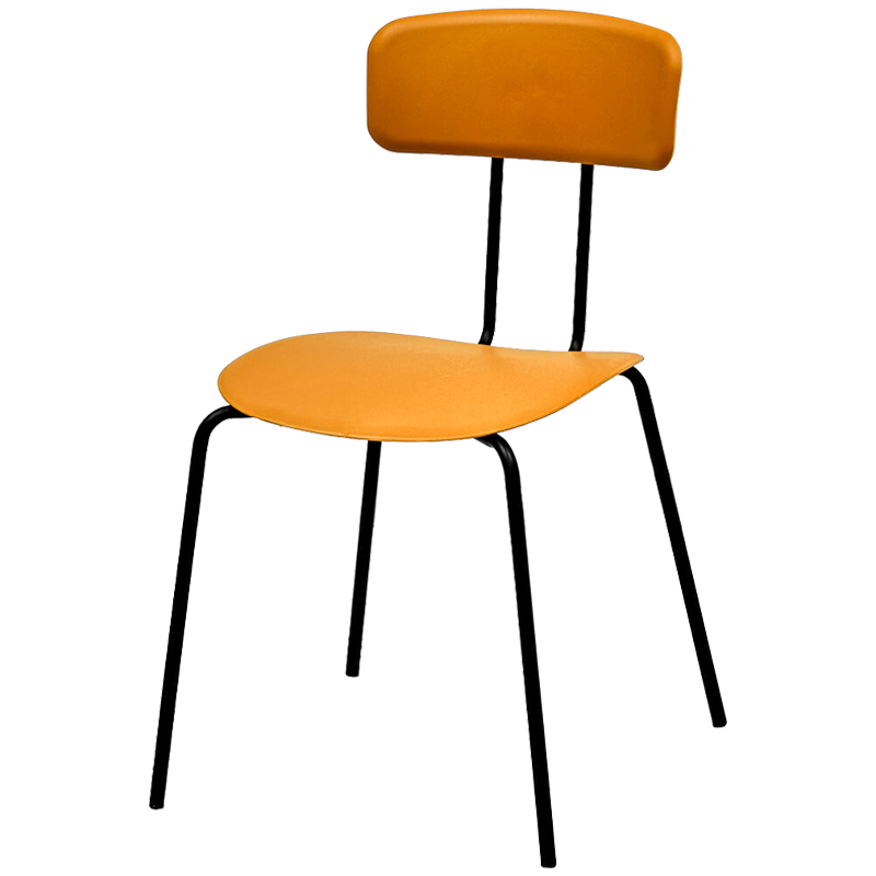 Стул Tyler Loft Stool Orange Оранжевый Черный в Ижевске | Loft Concept 