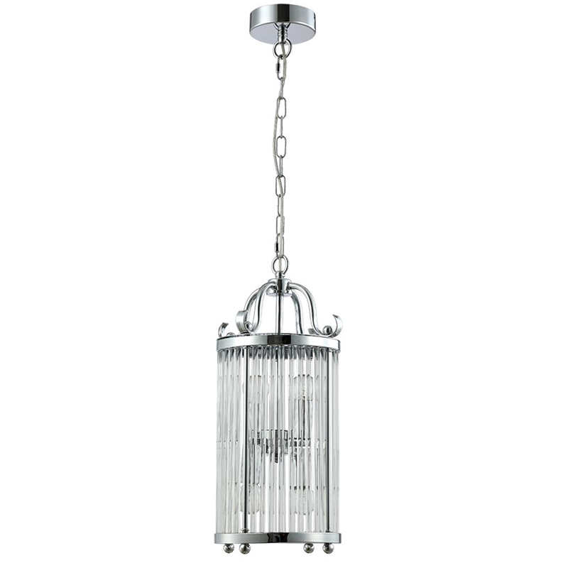 Подвесной светильник Gorden Chrome Hanging Lamp Прозрачное Стекло Хром в Ижевске | Loft Concept 