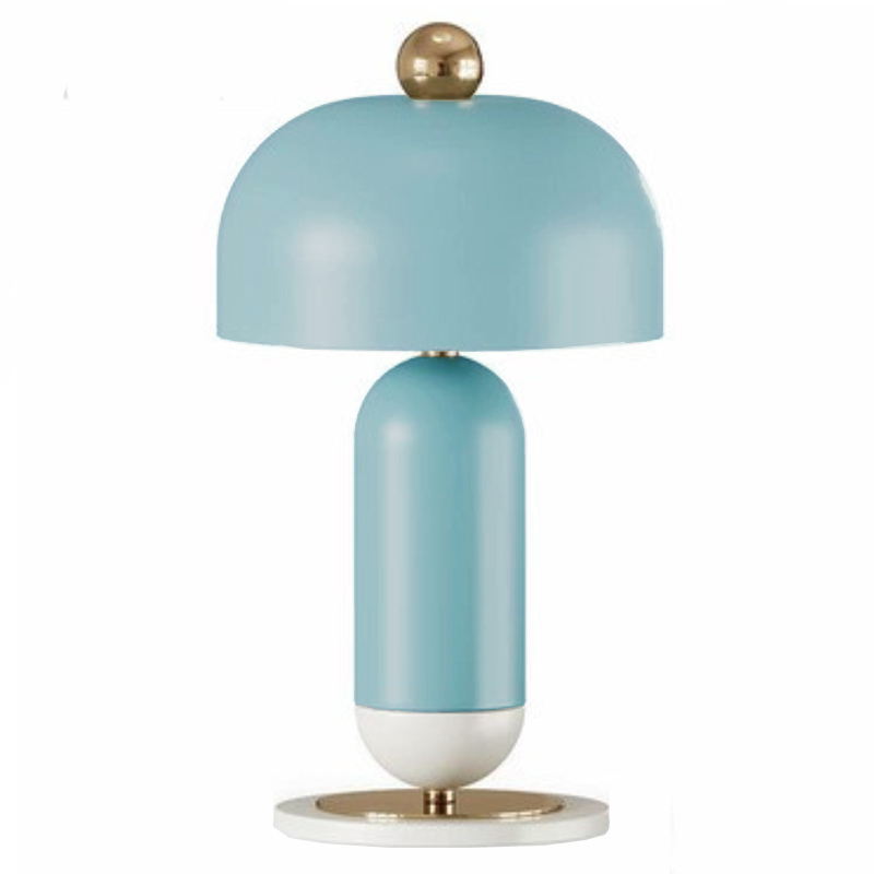 Meet Table lamp blue Голубой Латунь в Ижевске | Loft Concept 