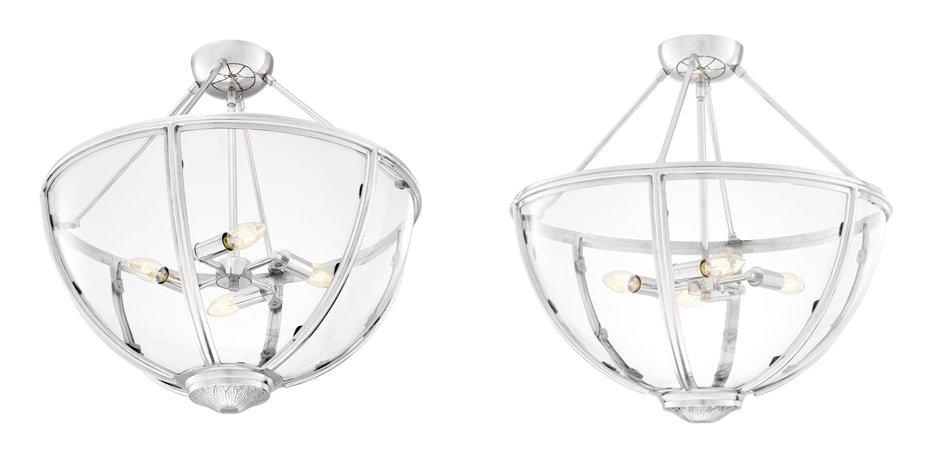 Потолочный светильник Eichholtz Ceiling Lamp Deveraux Nickel - Loft-Concept в Ижевске