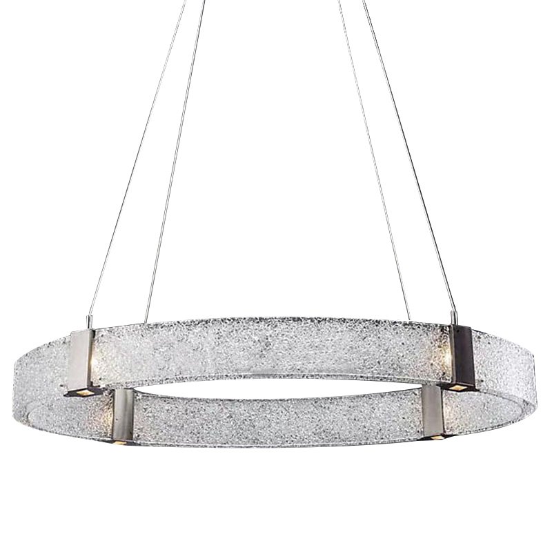 Люстра Parallel Oval LED Chandelier Никель Белый в Ижевске | Loft Concept 