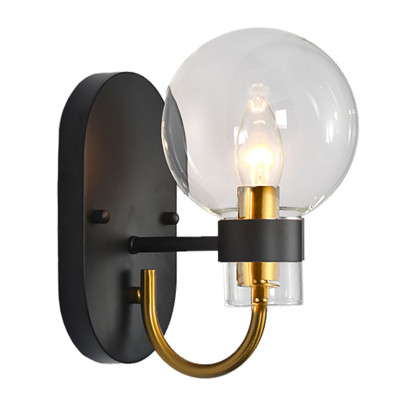 Бра Votrom Sconce black Черный Бронза Прозрачный (Transparent) в Ижевске | Loft Concept 