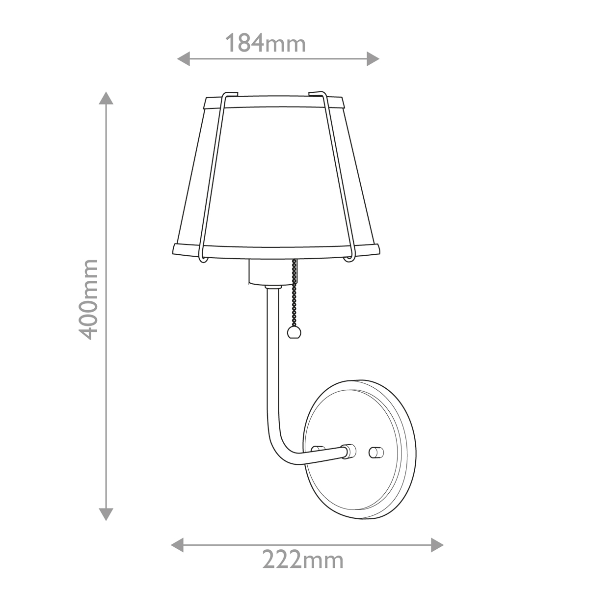 Бра с конусным плафоном и латунной фурнитурой с цепочкой для включения Hinkley в Ижевске