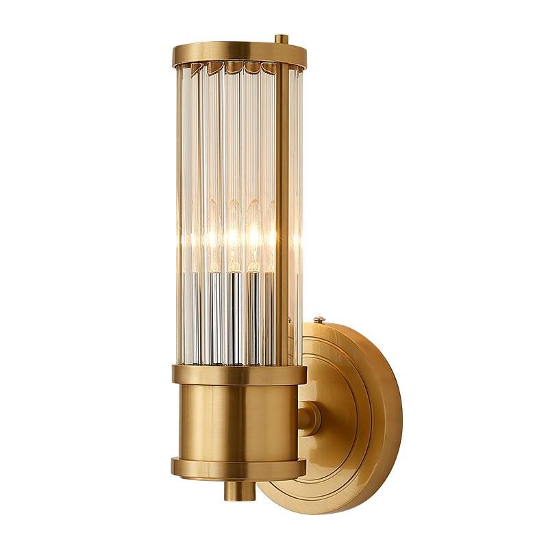 Ralph Lauren Бра Allen Single Sconce Brass Латунь Прозрачный (Transparent) в Ижевске | Loft Concept 