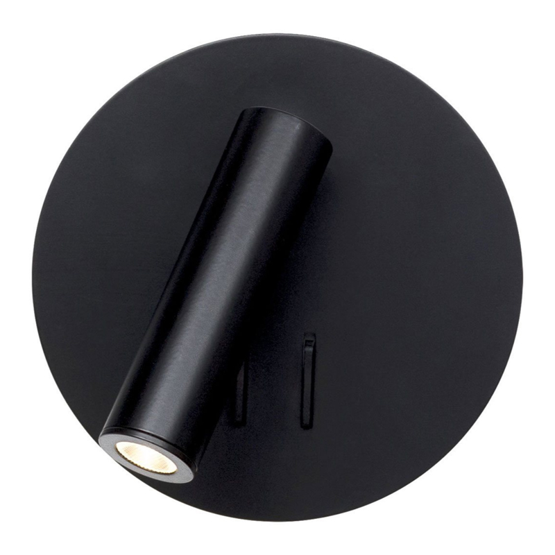 Настенный спот Black Circle Spot Wall Lamp Черный в Ижевске | Loft Concept 