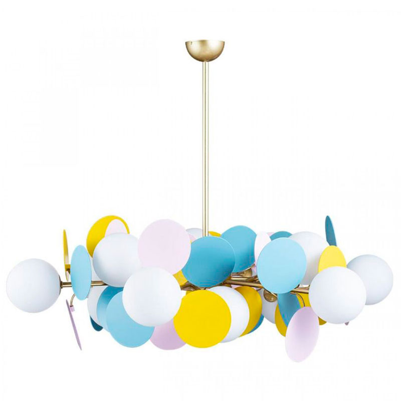 Люстра MATISSE Chandelier multicolor 12 ламп Мульти Золотой в Ижевске | Loft Concept 