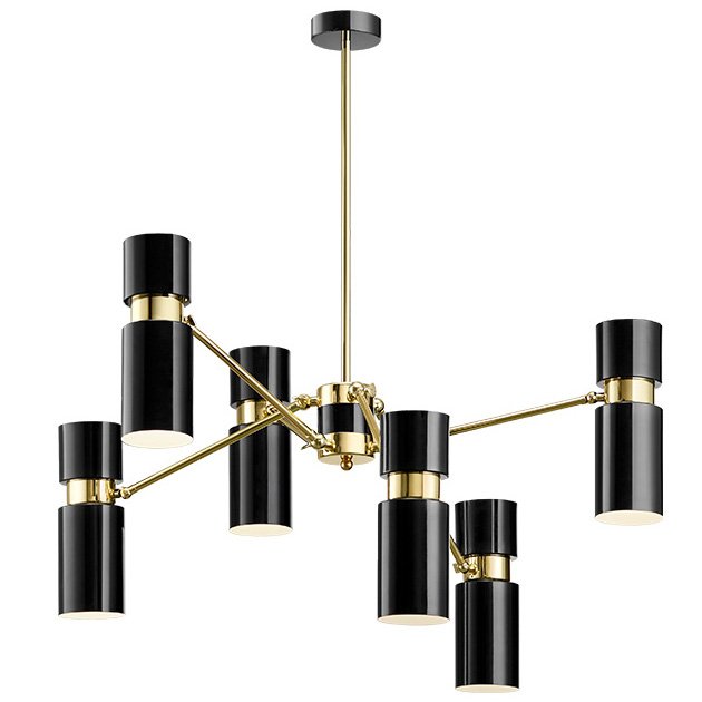 Люстра EDGAR chandelier Черный Латунь в Ижевске | Loft Concept 