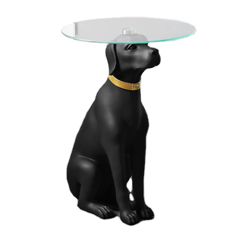 Приставной стол Black Dog Table Черный в Ижевске | Loft Concept 