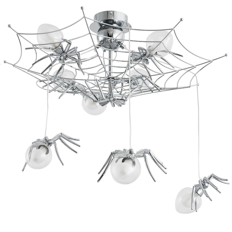 Потолочный светильник Паук Spiders lamp 8 Серебряный в Ижевске | Loft Concept 