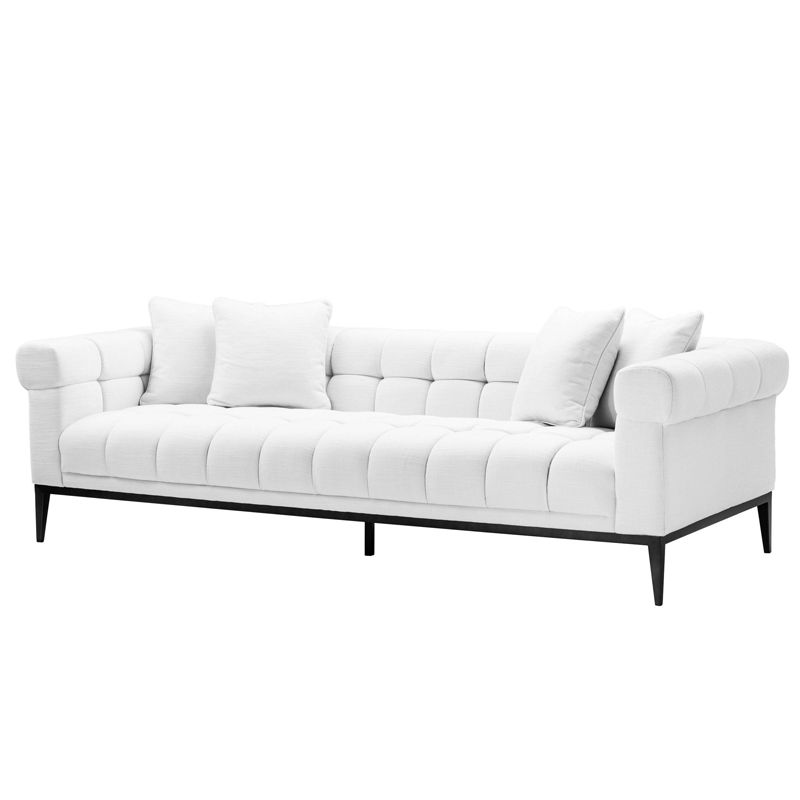 Диван Eichholtz Sofa Aurelio white Белый Черный в Ижевске | Loft Concept 