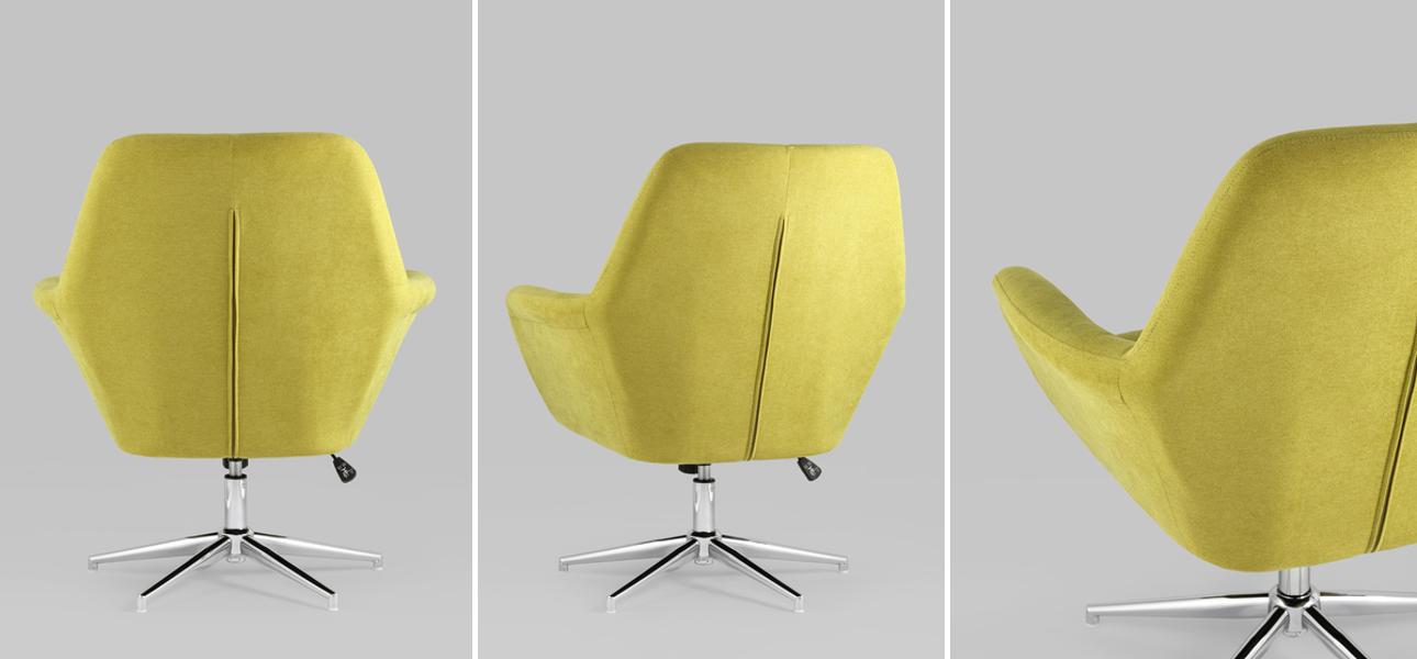 Кресло офисное Crispin цвет желтый - фото №1