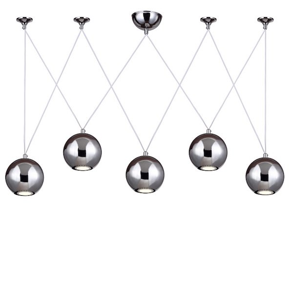 Подвесной светильник Multisphere Pendant Silver 5  в Ижевске | Loft Concept 