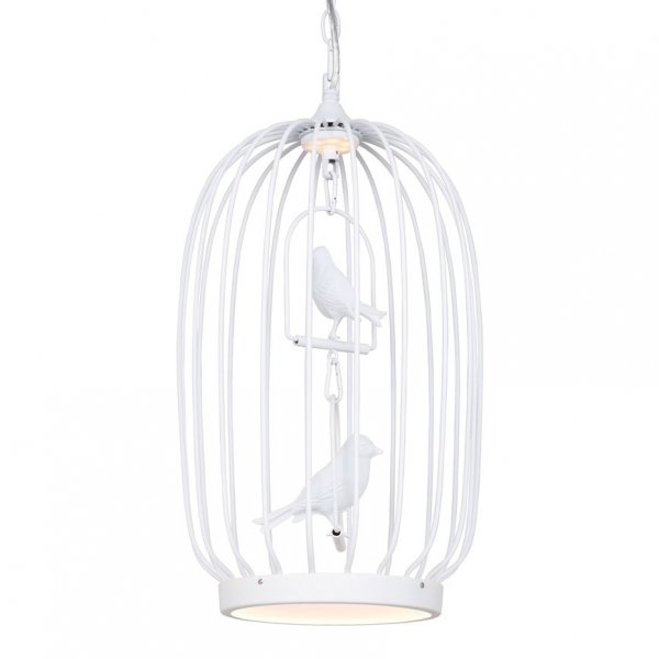 Люстра Birdcage Chandelier Two White Белый в Ижевске | Loft Concept 