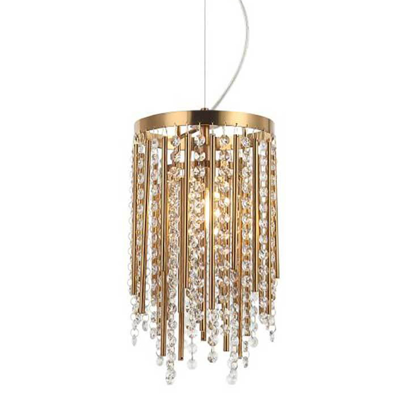 Подвесной светильник Crystal Wind Chimes Bronze Hanging Lamp Бронза Прозрачный в Ижевске | Loft Concept 